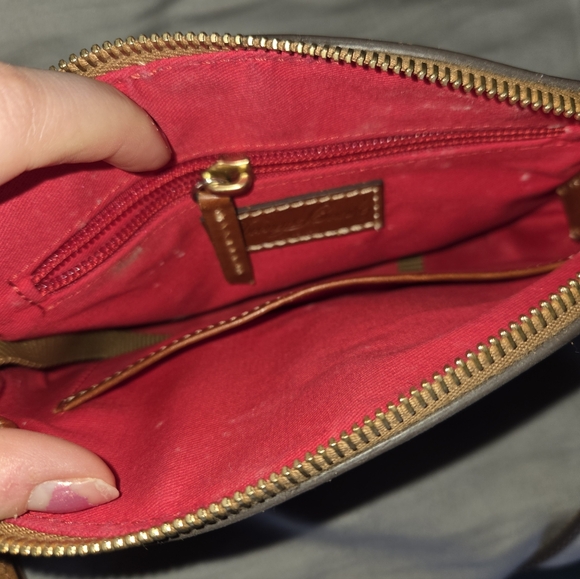 Dooney & Bourke Blue and Tan Crossbody Bag - Picture 7 of 7